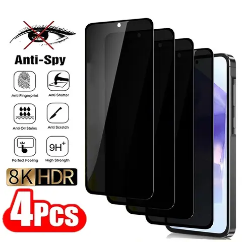 Privacy Screen Protector for Vivo Y95 Y93 Y91 Y90 Y81 Y76 Y71 Y52 Y50 Y36 Y78 Y33S Y30 Y20S Y19 Y15S Y12S Y16 Y11 Y20 Y72 Glass