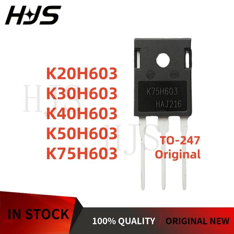 5PCS Transistor IGBT Original Nuevo de Marca K20H603 K30H603 K40H603 K50H603 K75H603 TO-247
