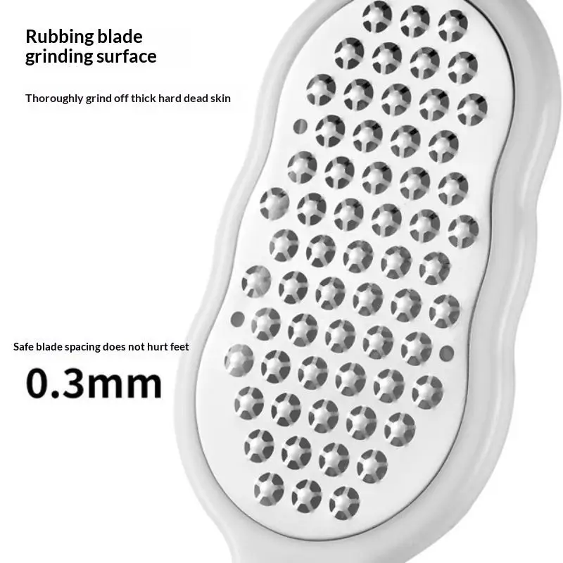 New Foot File Stainless Steel Rasp Anti-Splash,Heel Grater Hard Dead Skin Callus Remover Pedicure,Professional Foot Care Tools