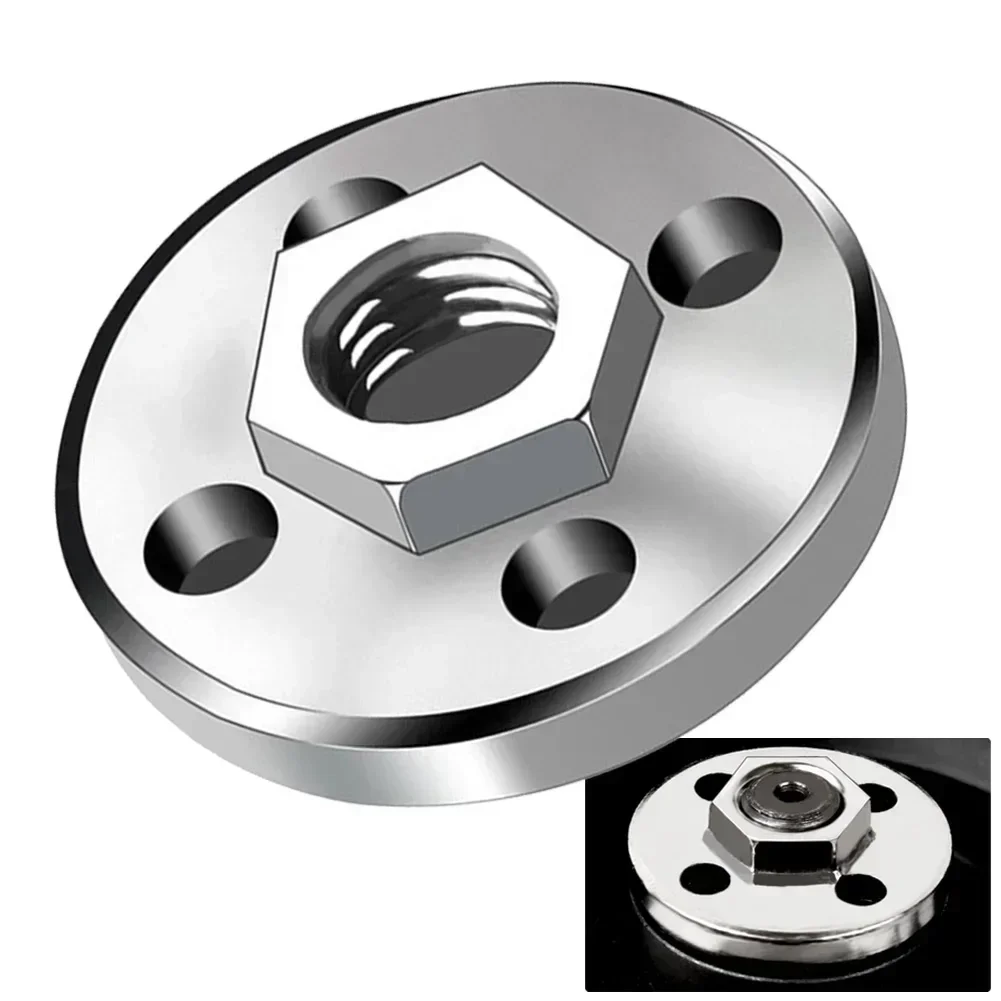 1pc Angle Grinder Pressure Plate Metal Hexagon Nut Inner Outer Flange Nut Fitting Tool For 100 Type Angle Grinder Polisher