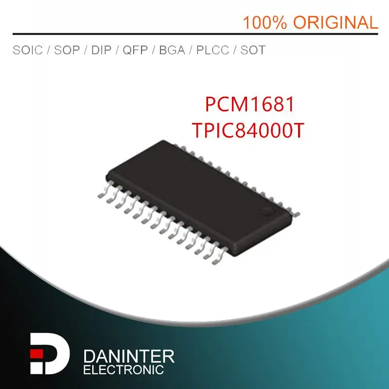 5 unids/lote PCM1681 PCM1681PWPR PCM1681TQ1 TPIC84000TPWPRQ1 TPIC84000T TPIC84000 HTSSOP28