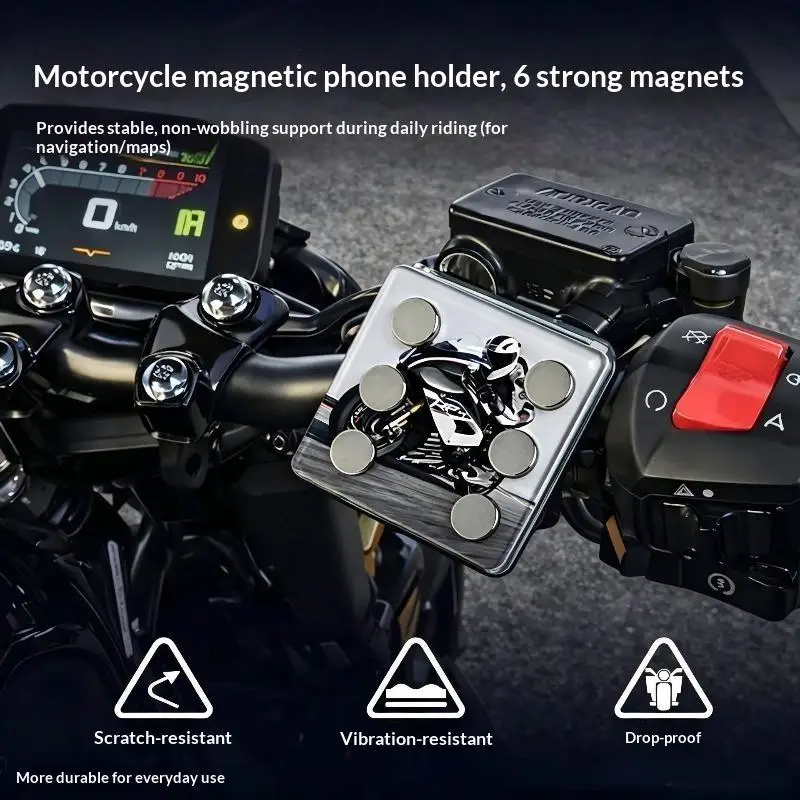 Universal Magnetic Motorcycle Phone Mount Super Strong Magnets For Handsfree