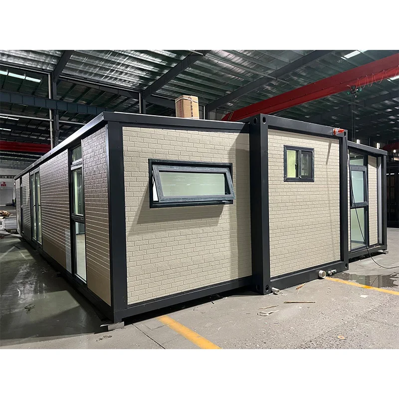 Casa Contenedor Prefabricada Expandible de 3 Dormitorios, Casa Móvil para Hoteles, Parques y Villas, Casa Modular Prefabricada