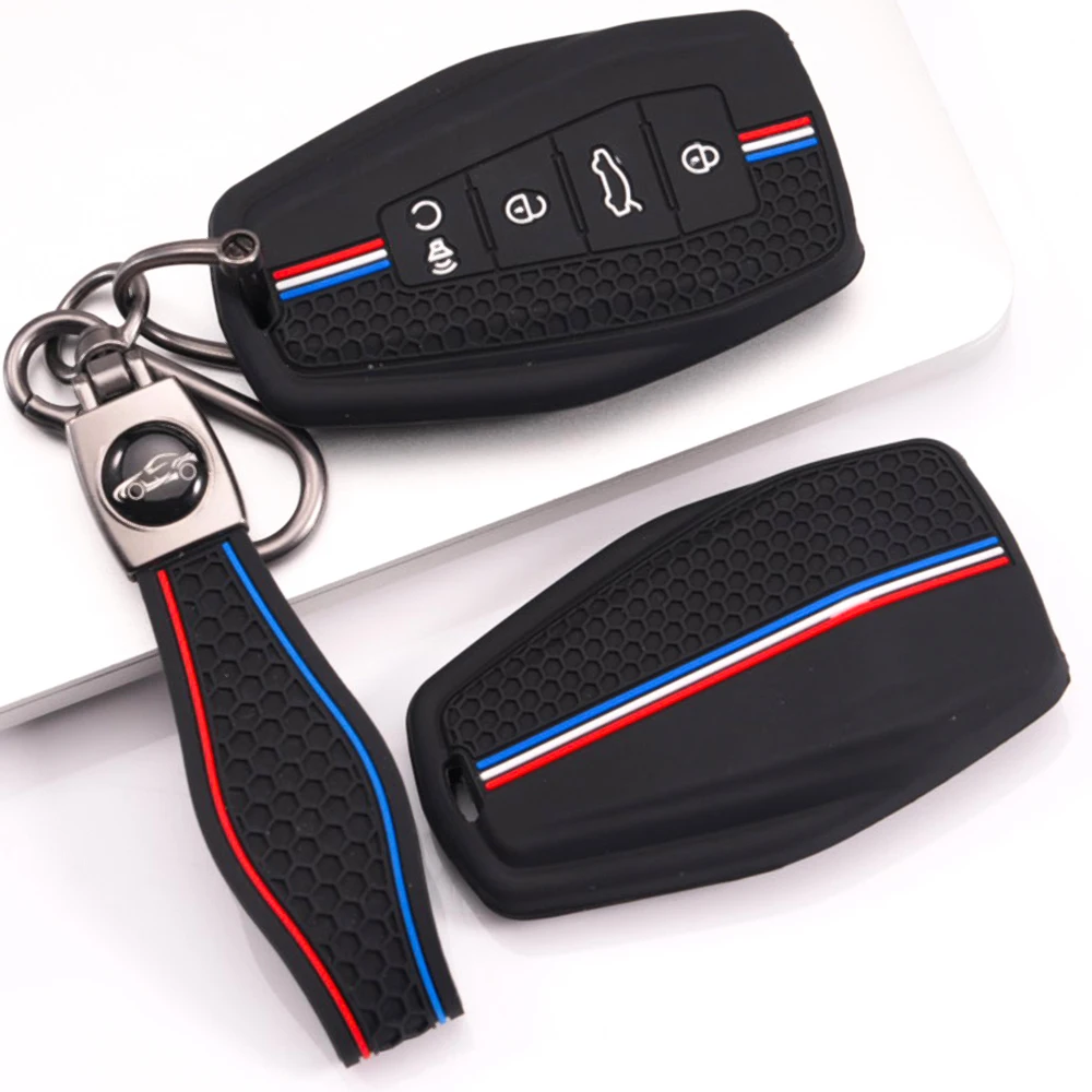 Soft Key Holder Keychain For Geely Coolray Emgrand GT GS S Monjaro Atlas Pro Azkarra Okavango Tugella Atlas GL Binray Non Slip