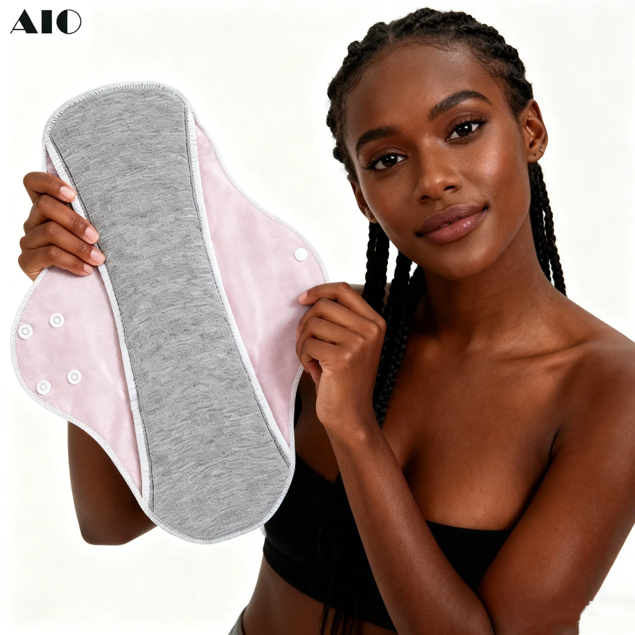 AIO 1/3pcs Large Reusable Graphene Incontinence Pads Woman Panty Liner Urinary Sanitary Pads After Surgery