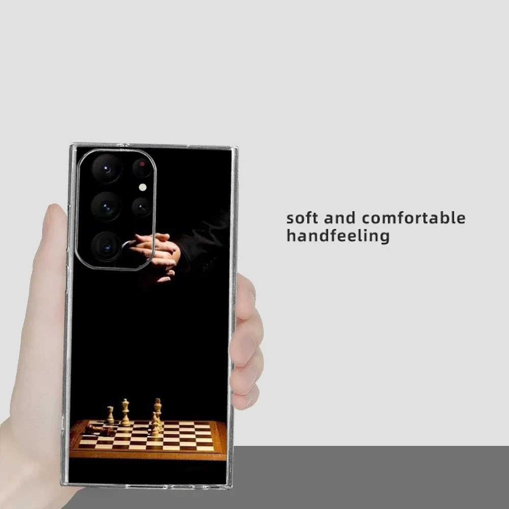 Schaakhoesje Telefoon Hoesje Voor Samsung Galaxy S24 Ultra S22 S23 Ultra S21 S20 5G Beschermende Siliconen Tpu Funda