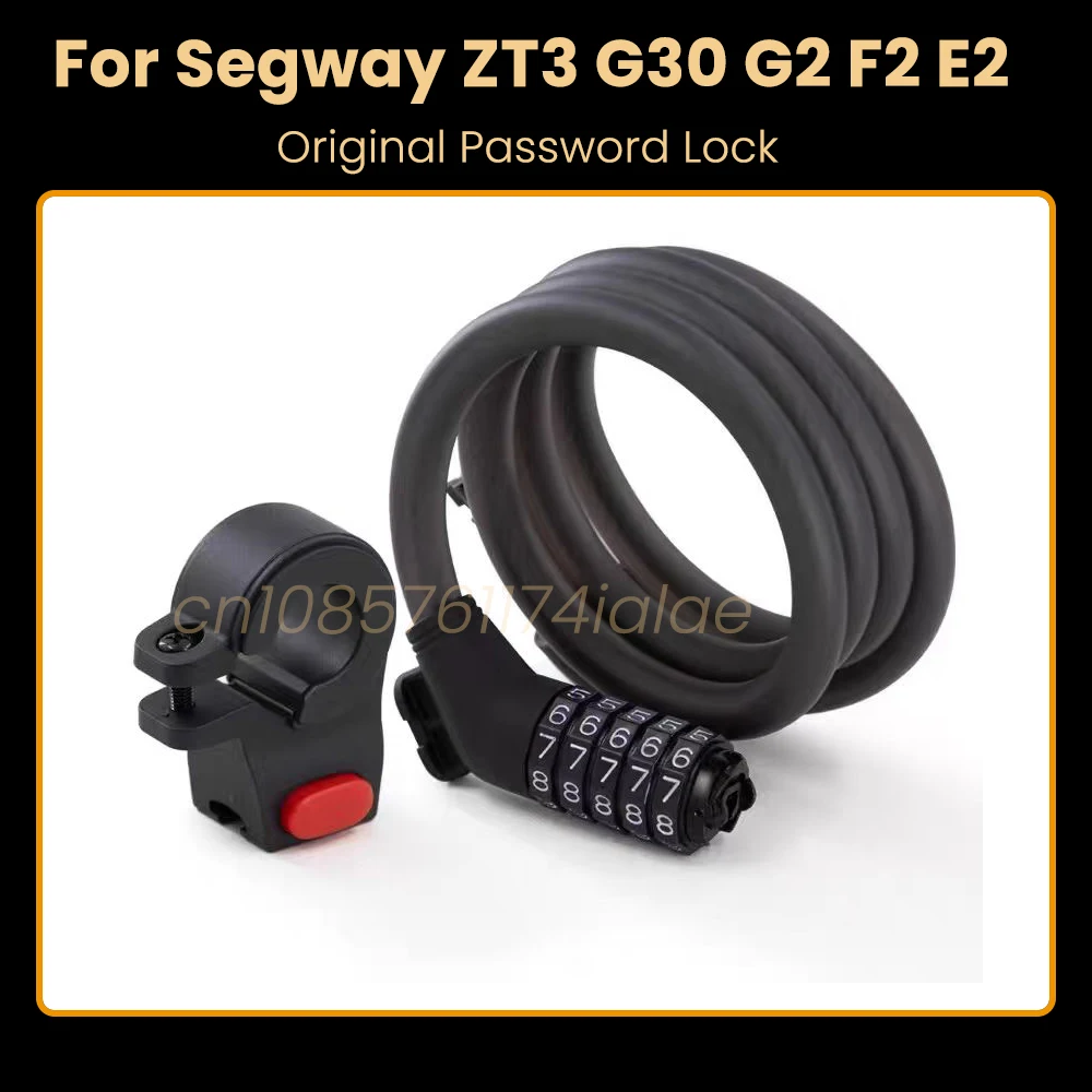 

Original 5 Digit Code KickScooter Password Anti-theft Lock For Segway ZT3 Pro G3 G2 G30 E22 F2 E2 Electric Scooter Accessory