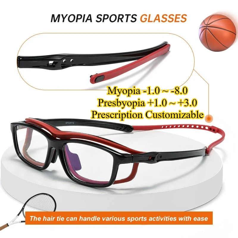 

Ultra-light Sports Glasses Frame Anti-collision Basketball Men's Uutdoor Cycling Optical Customizable Prescription Glasses Frame