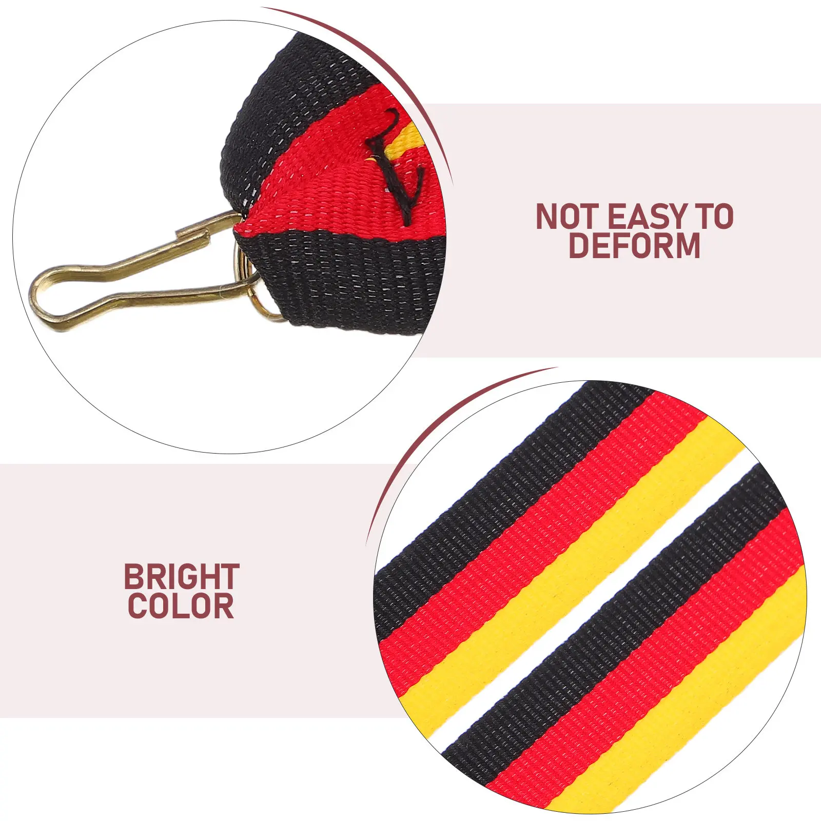 30Pcs Medal Lanyards for Awards Soft Polyester Neck Straps Competition Sports Student Id Badge with Safety Clip