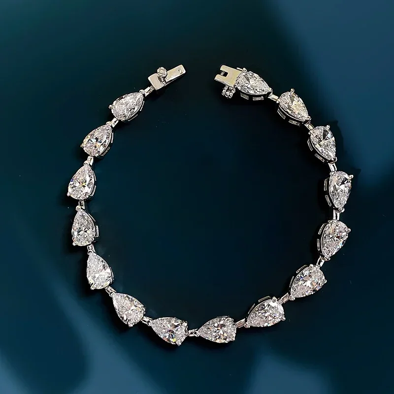 

Desire To Inlay A Design Like Diamond Bracelet, Imported High Carbon Water Droplets s Female Birthday Gift