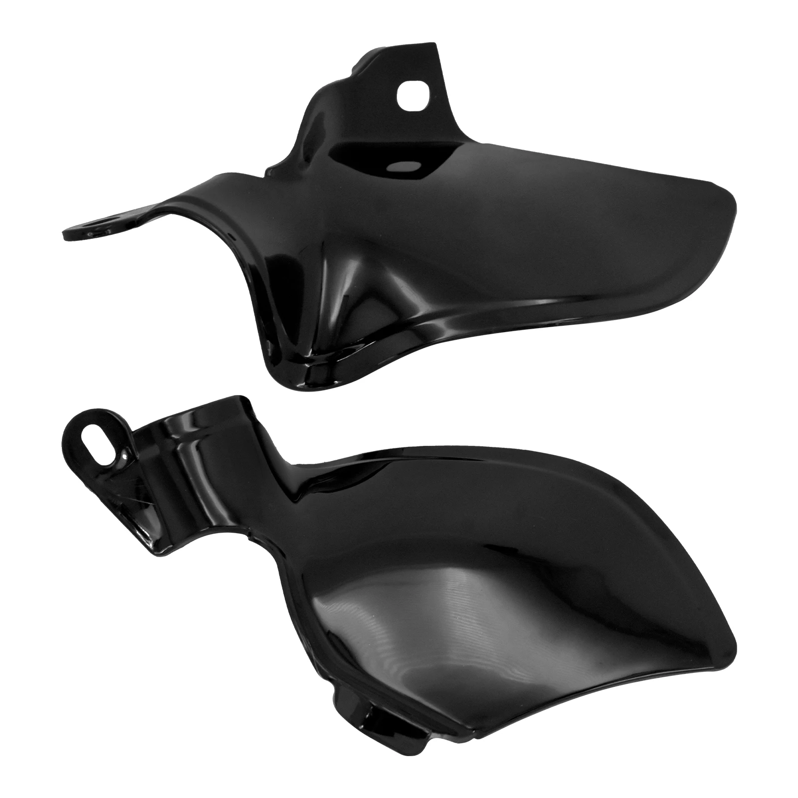 Boucliers de selle réfléchissants noirs brillants pour moto, déflecteur de chaleur d'air pour Harley Softail Breakout Fat Boy Slim Street Bob 18 – 2022