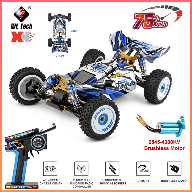 

124017 Wltoys-V8 1/12 2,4G Гоночные радиоуправляемые автомобили 4WD Бесщеточный двигатель 75 км/ч Высокоскоростной пульт дистанционного управления Внедорожные игрушки для дрифта для Aduit