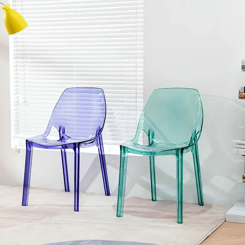 Acrylic Transparent Chair Plastic Stool Crystal Stool Devil Ghost Chair Nordic Dining Chair Makeup