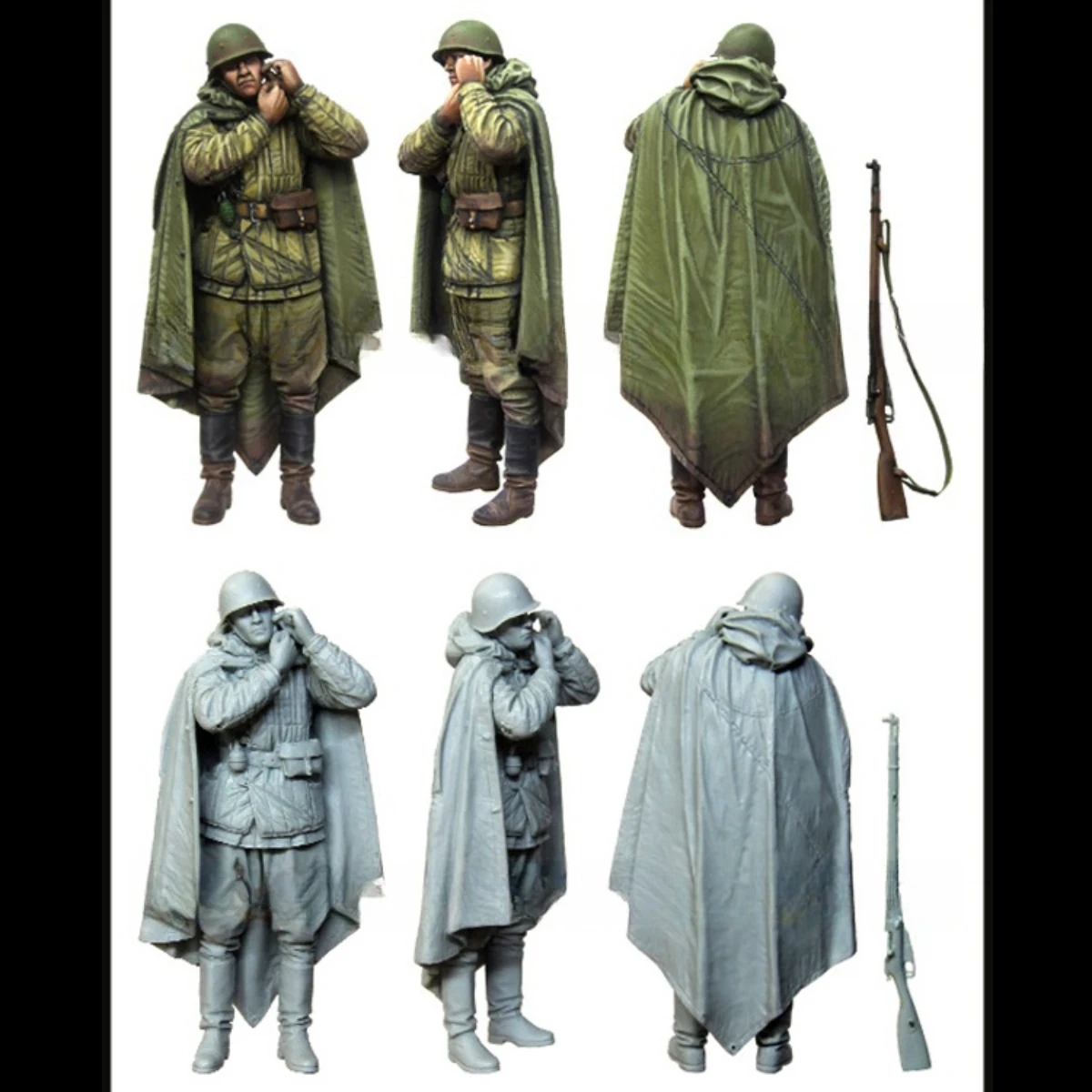 1/35 Resin Figure unpainted model Kit, military theme, Russian Infantry, unassembled and unpainted GK,838R