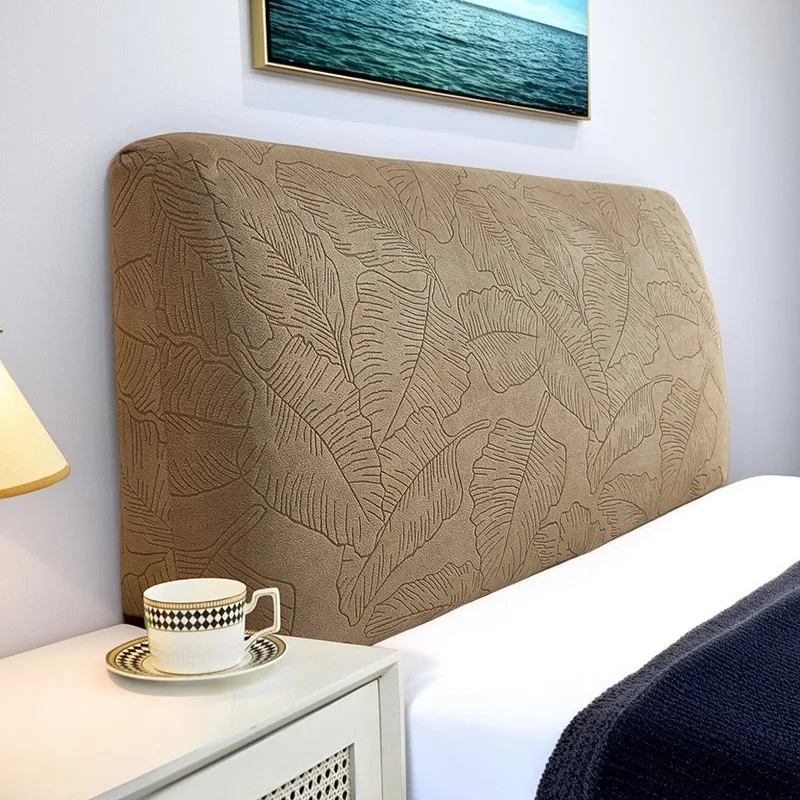 

Роскошный жаккардовый чехол на изголовье кровати, высокоэластичный чехол на изголовье кровати, универсальный прикроватный защитный чехол, размер королевы, домашний декор