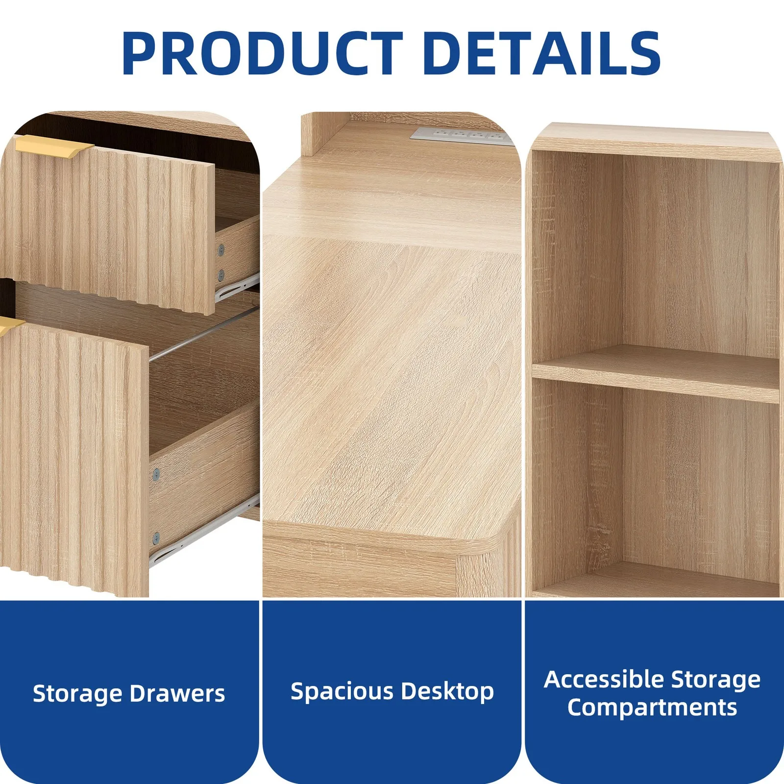 Computer desksL Shaped Desk 67 Inch Computer Desk with LED Lights Gaming Desk with Shelf Drawer Modern Office Desk for Home