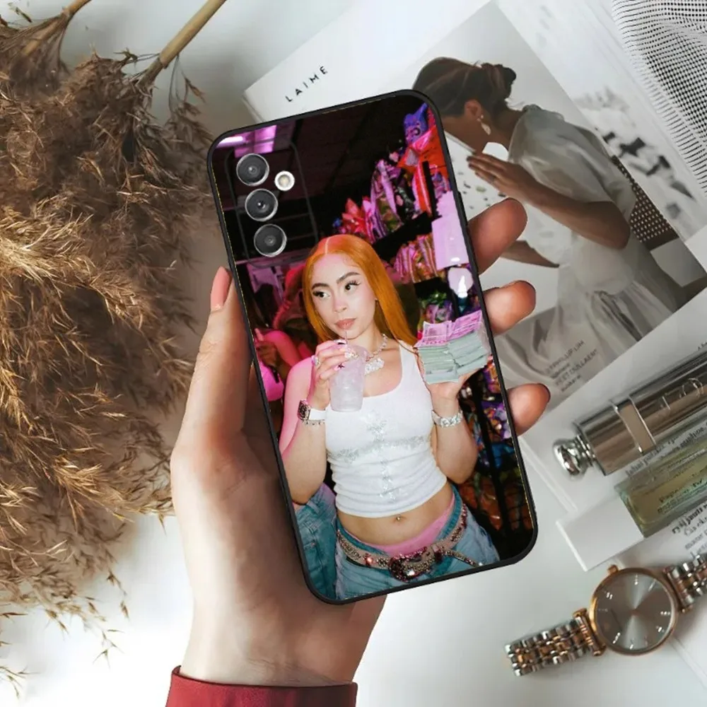 Rapper Ice Spice Phone Phone Case For Samsung S24,23,22,30,21,10,9,Ultra,Plus,Lite,FE,5G Black Soft Case