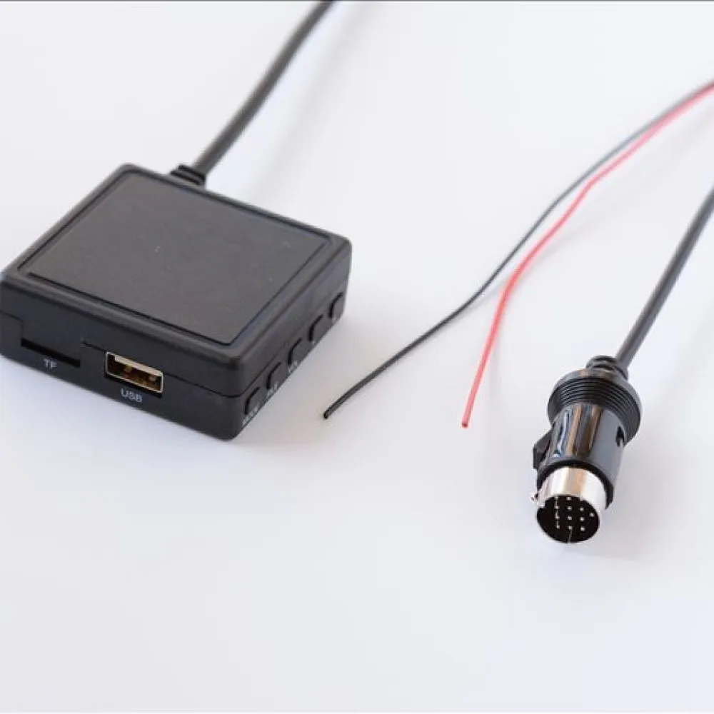 For Kenwood CD DVD Host 13Pin Interface Bluetooth Adapter Car Audio Receiver USB AUX Playing Hands Free Call Connector