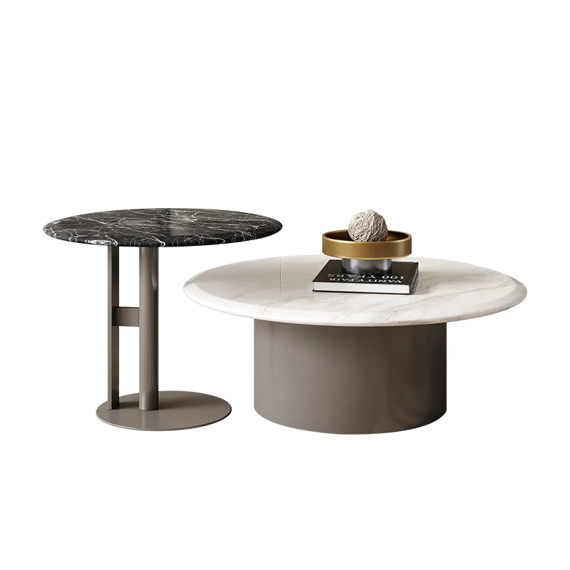 #*High-End Designer Eiche/Birke Couch tisch Licht Luxus Moderne Marmor Kleine Metalle inheit zum Essen für Wohnzimmer