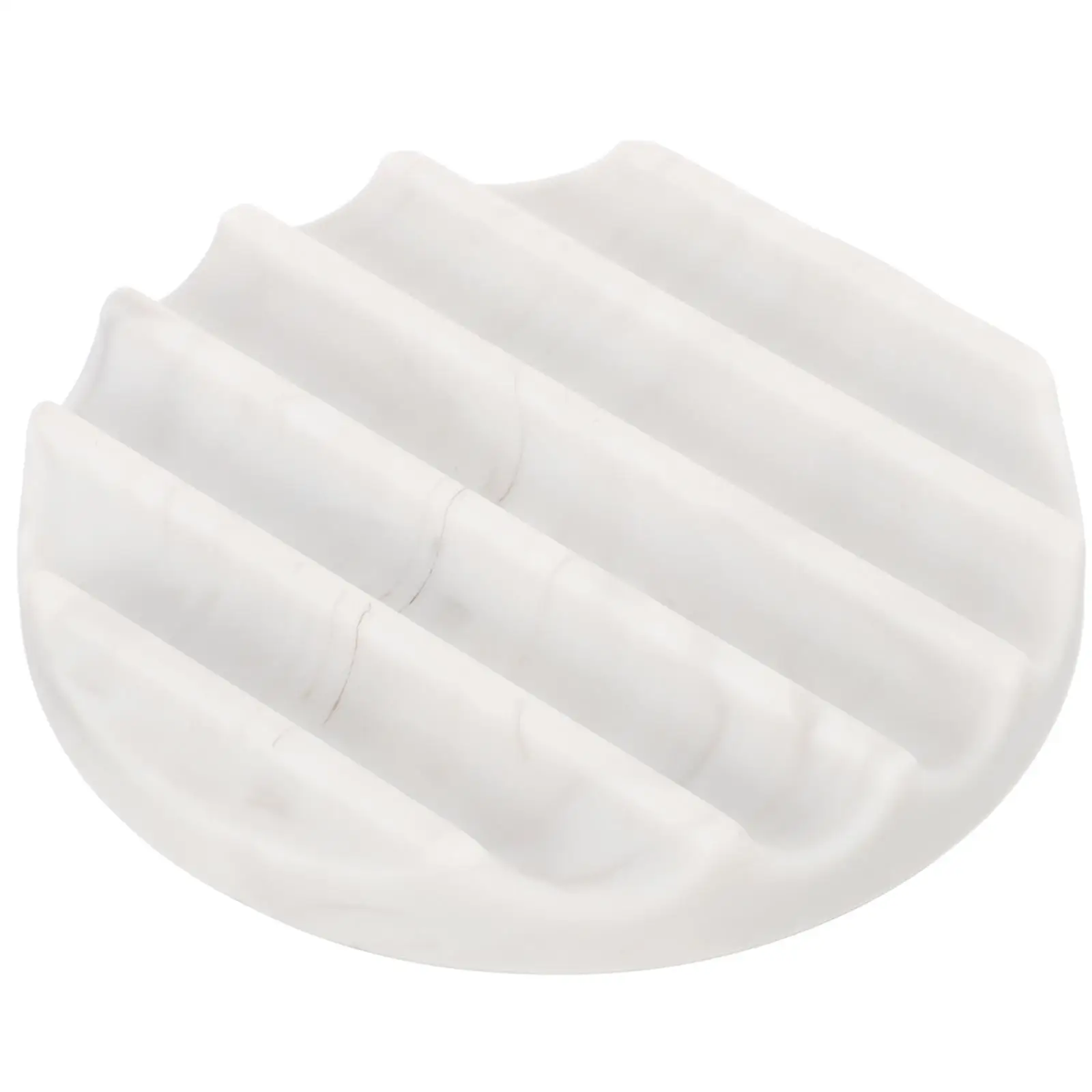 

Silicone Soap Holder Tray Round Shaped Draining Dish Travel Size Bar Storage Portable Lightweight Bathrooms Kitchen Use