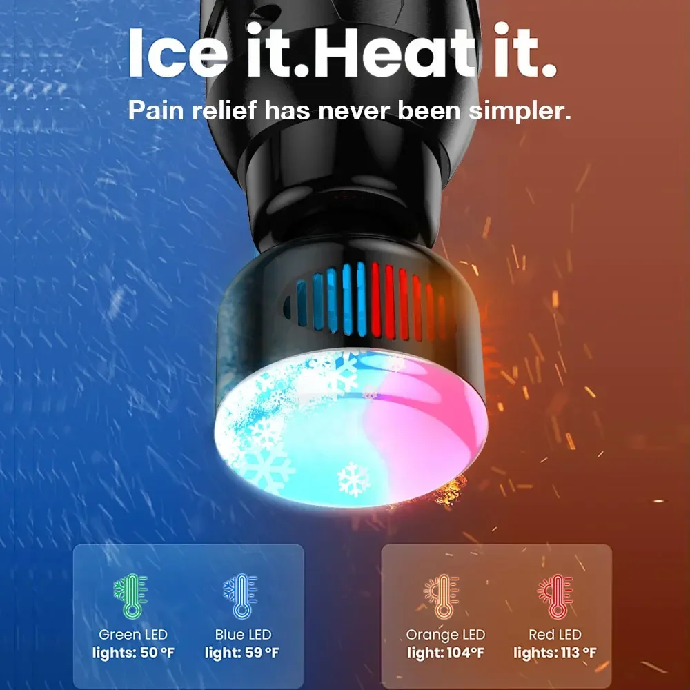 30Speed Lcd Display Muscle    Massager Powerful Red Light Custom Fascia Wholesale Electric Impulse Body Heating Massage