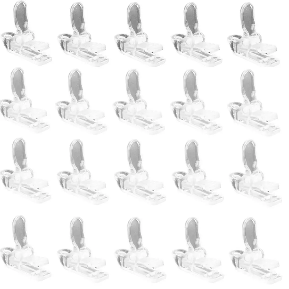 20 Pcs/Set Durable Plastic Tent Clip Hook Heavy Duty Transparent Awning Wind Rope Clamp Tarp Clips Outdoor Camping view 4