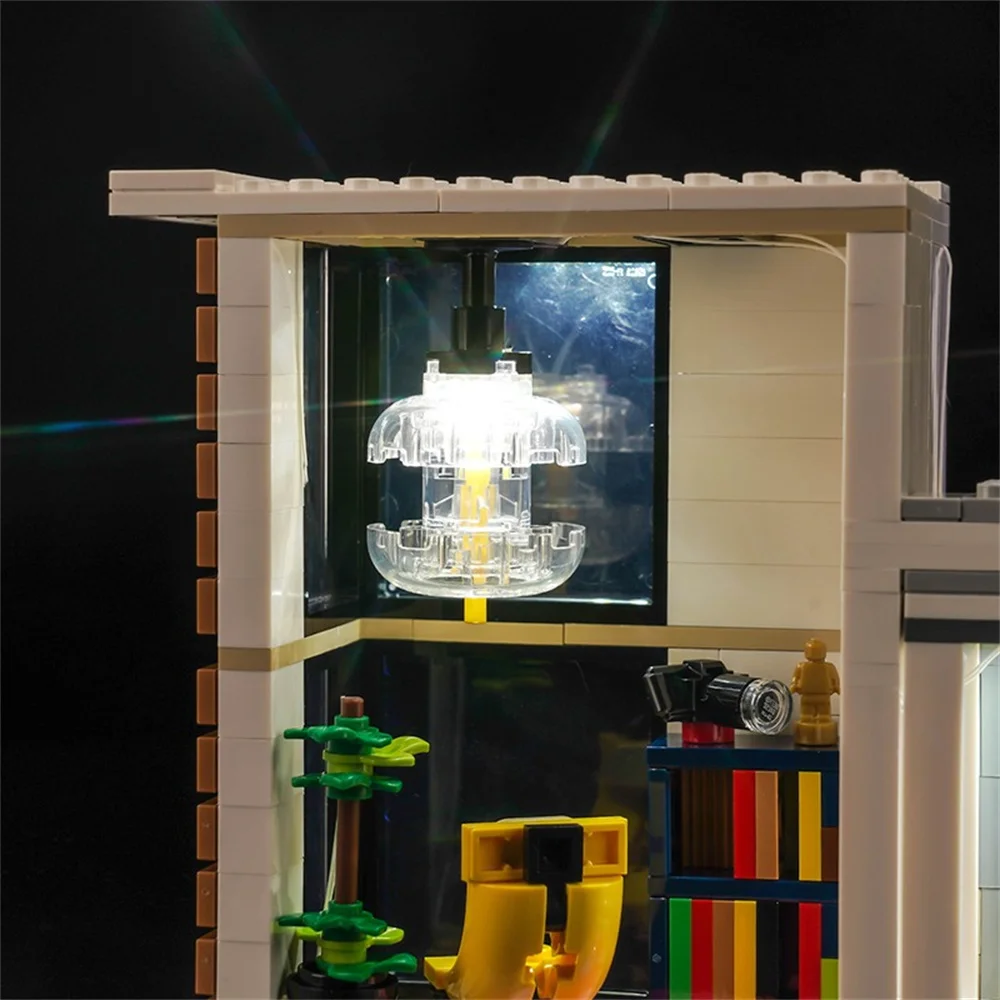 House Led Light Kit For 31153 Modern House Not Include Building Blocks (Only Lighting Set)