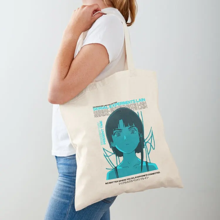 Serial Experiments Lain Aesthetic Retro Tote Bag Cloth bag Large bags for women Big bag women