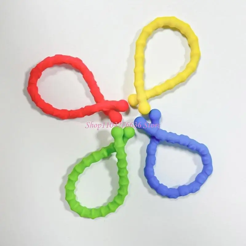 R6fd colorato giocattolo sensoriale bracciale strutturato per calmare, stress, regalo agitazione ansia