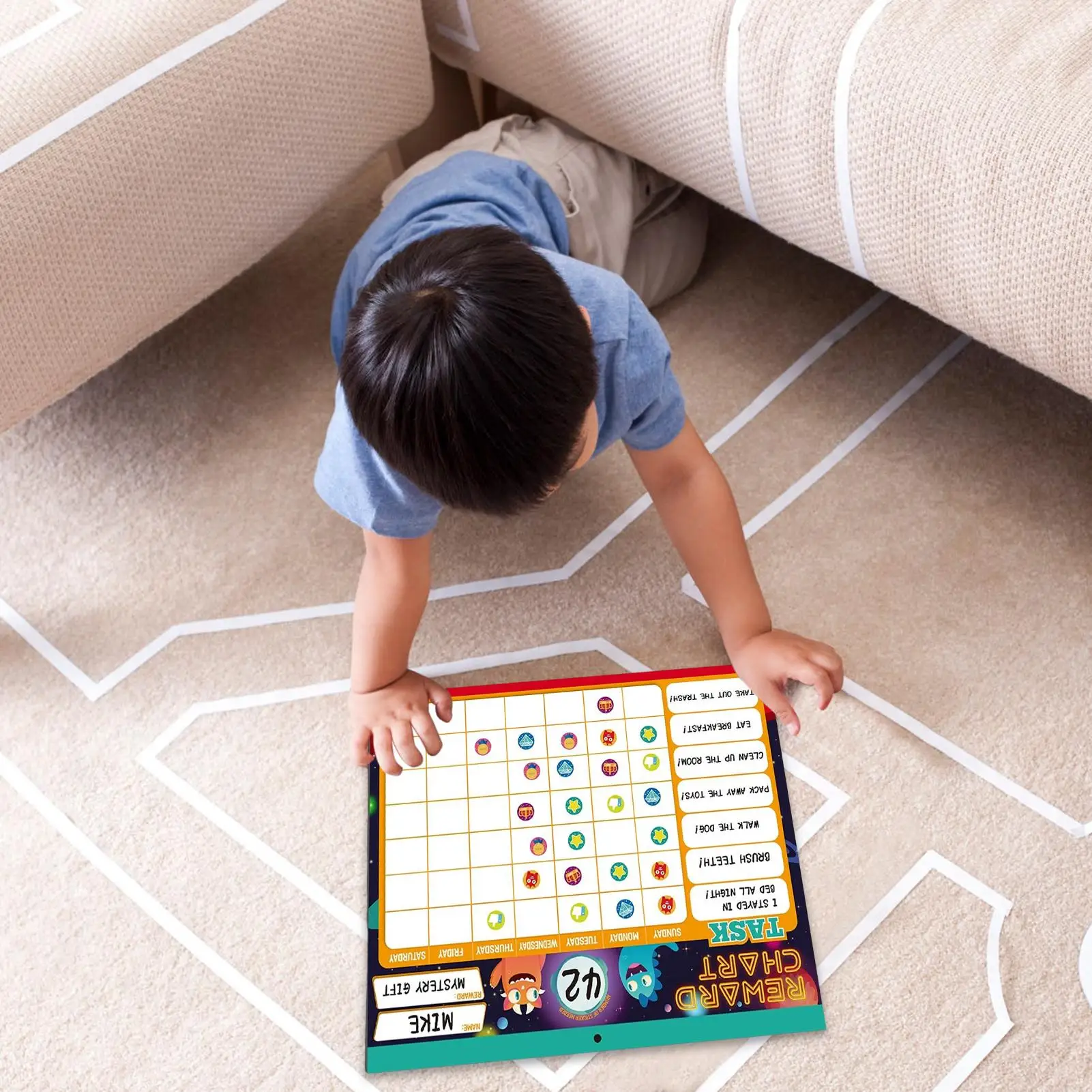 Reward Chart For Kids Potty Training Behavior Tracker Magnetic Reusable Reward Chart Checklist With Stickers For Toddler