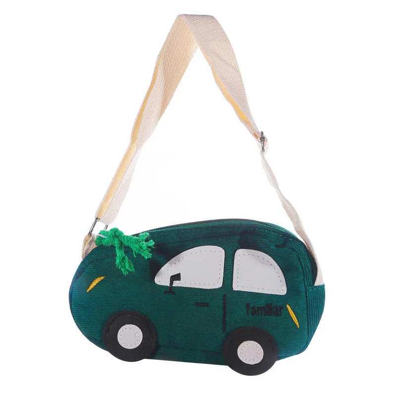 Cartoon Car Mini Crossbody Coin Purse Children Boy Girl Shoulder Handbag Kids Portable All-Match Small Storage Packet Accessory