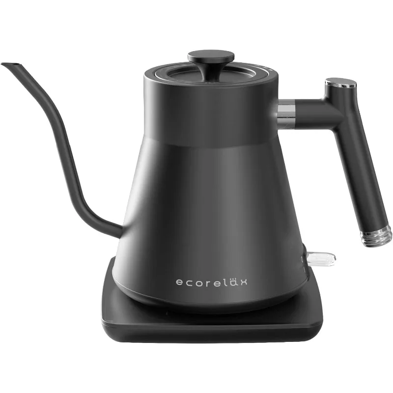 

EcoRelax Gooseneck Electric Kettle, Pour Over Coffee and Tea Kettle, 100% Stainless Steel Interior