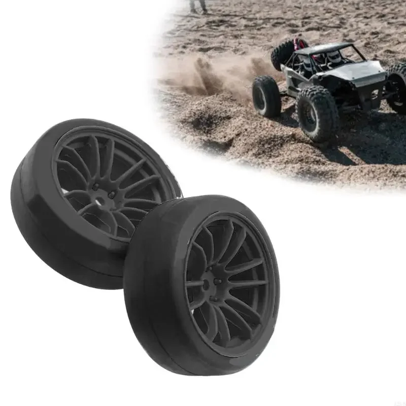 Zestaw 4 opon do zdalnie sterowanych pojazdów gąsienicowych Model samochodu Gumowe opony do kół do akcesoriów do zdalnego 15UB