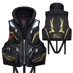 Life Jacket for Fishing Large Buoyancy Professional Vest for Fishing Adult Boat Multifunctional Rock Fishing Life Jacket