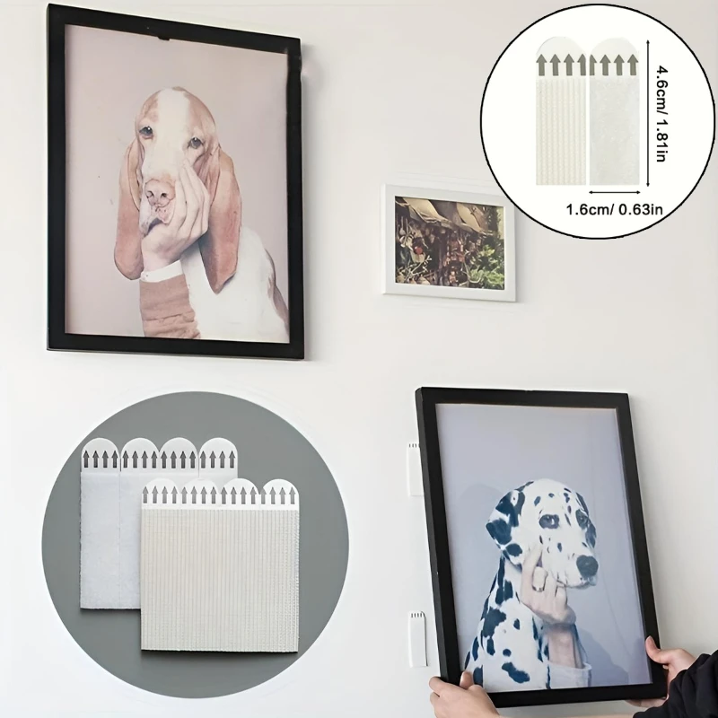 Heavy Duty No-Drill Waterproof Wall Hooks 32 Pack, Removable Adhesive Strips for Drywall & Photo Frames, PVC Hanging