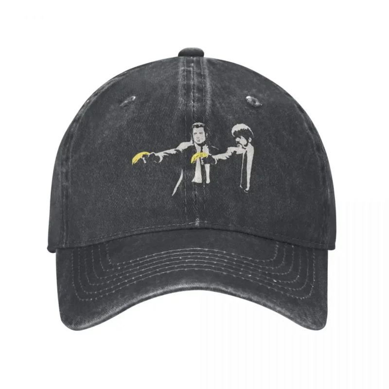 Classic Banana And Quentin Tarantino Pulp Fiction Baseball Cap Men Women Distressed Denim Sun Cap Outdoor Running Golf Hats Cap