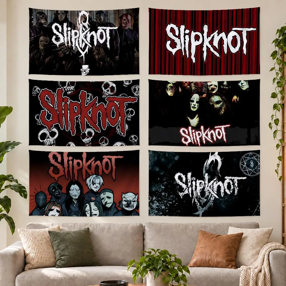 Rock Band S-Slipknot Band Tapestry Outdoor Parties Bedrooms Living Rooms Dorm Rooms Wall Decor Banners Gifts