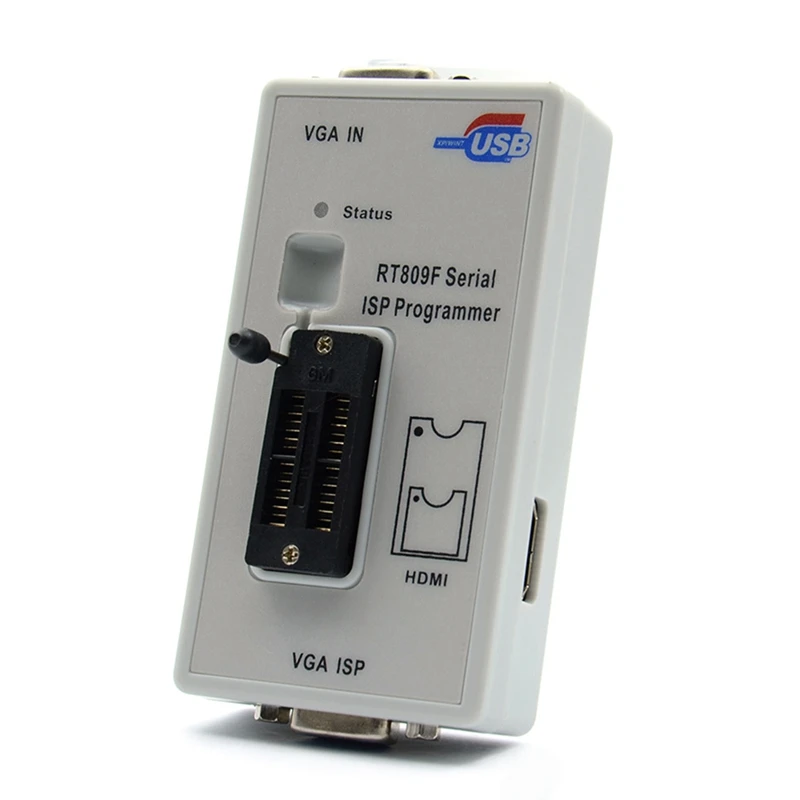 RT809F Serial ISP Programmer Kit With 11 Adapters +1.8V Adapter+SOP8 Test Clip+EDID Cable +ICSP Bios Universal Programmer Set