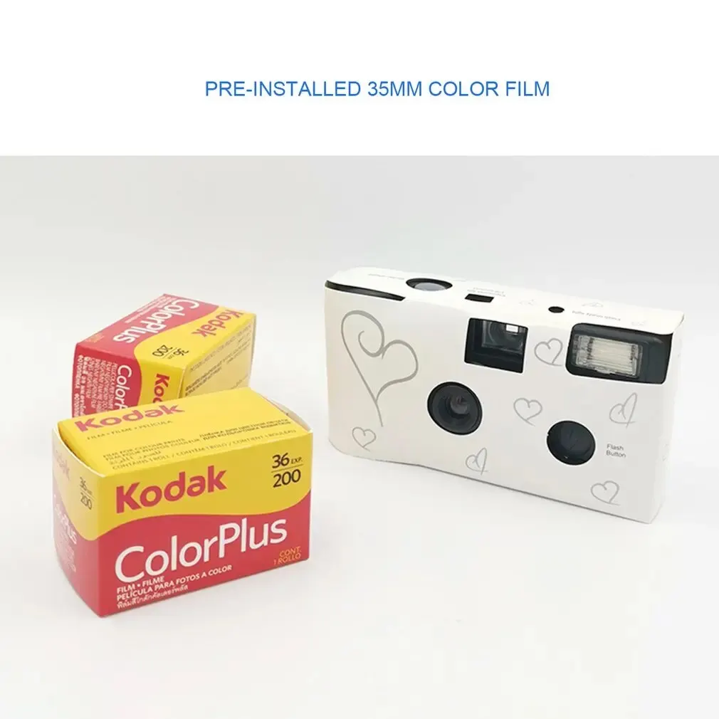 2024 Retro 17 Photos 35mm Disposable Film Camera Manual Fool Optical Camera Children's Gifts One Time