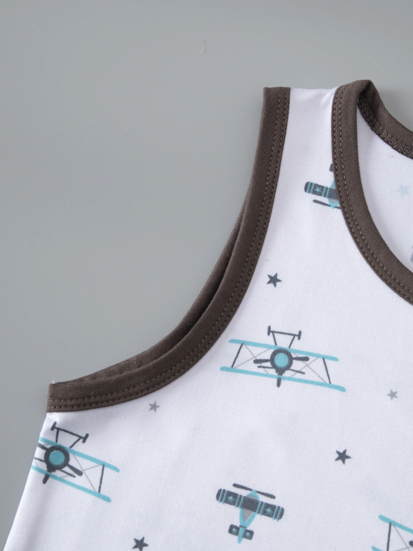 3/5-teiliges Set mit mehrfarbigen Cartoon-Westen für Kinder für alle Jahreszeiten, lässig und attraktiv, mit Rundhalsausschnitt und ärmellos. – Detail 25