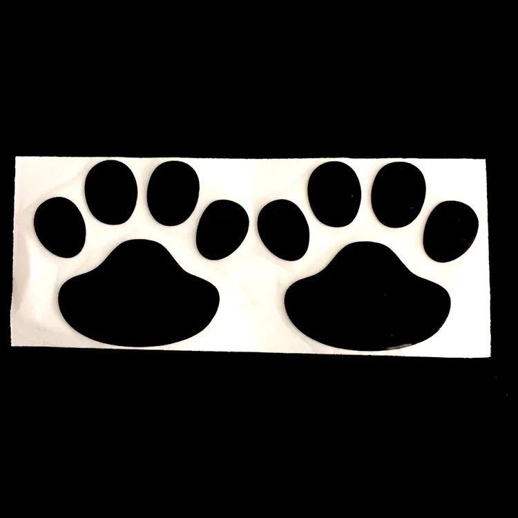 PVC for Bear PAWS Dog Footprints Car Sticker Car Sticker Personality Scratch  Creative Sticker Tesla Model 3  Mini Cooper