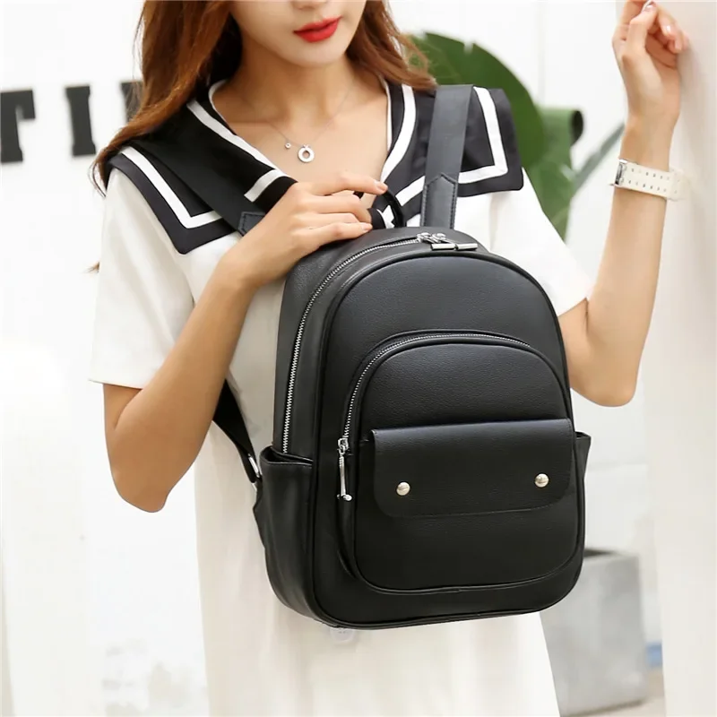 

Fashion Women Backpack High Quality Youth Leather Backpacks for Teenage Girls Female School Shoulder Bag Bagpack Mochila