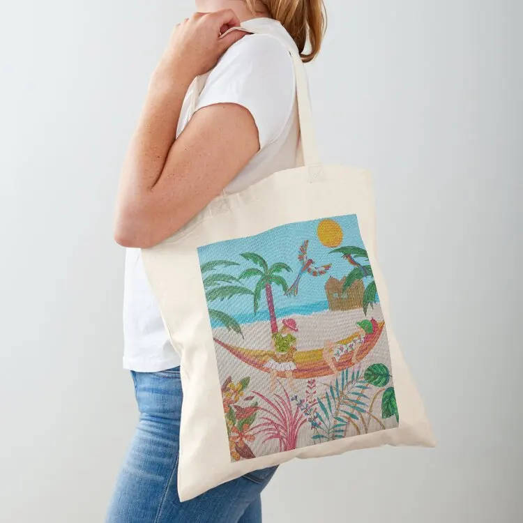 

Relaxing in the tropics Tote Bag Lady bags Women's tote bag Canvas bag