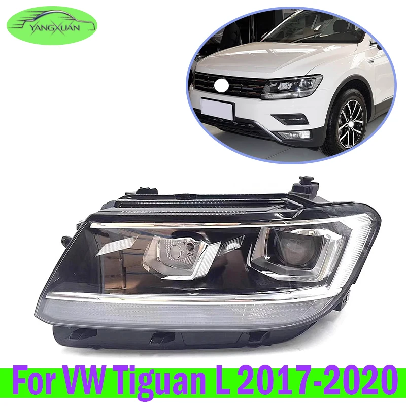 Car Front Headlight Head Light Head Lamp Shell Lampshade Headlamp Cover (Low configuration) For Volkswagen Tiguan L 2017-2020