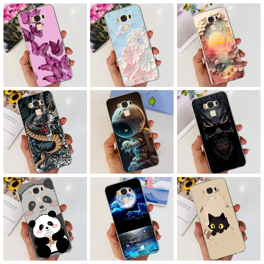 Funda trasera para ASUS ZenFone 3 Max ZC553KL, carcasa de silicona transparente suave a prueba de golpes, protección Coque en ASUS ZC553KL Capas