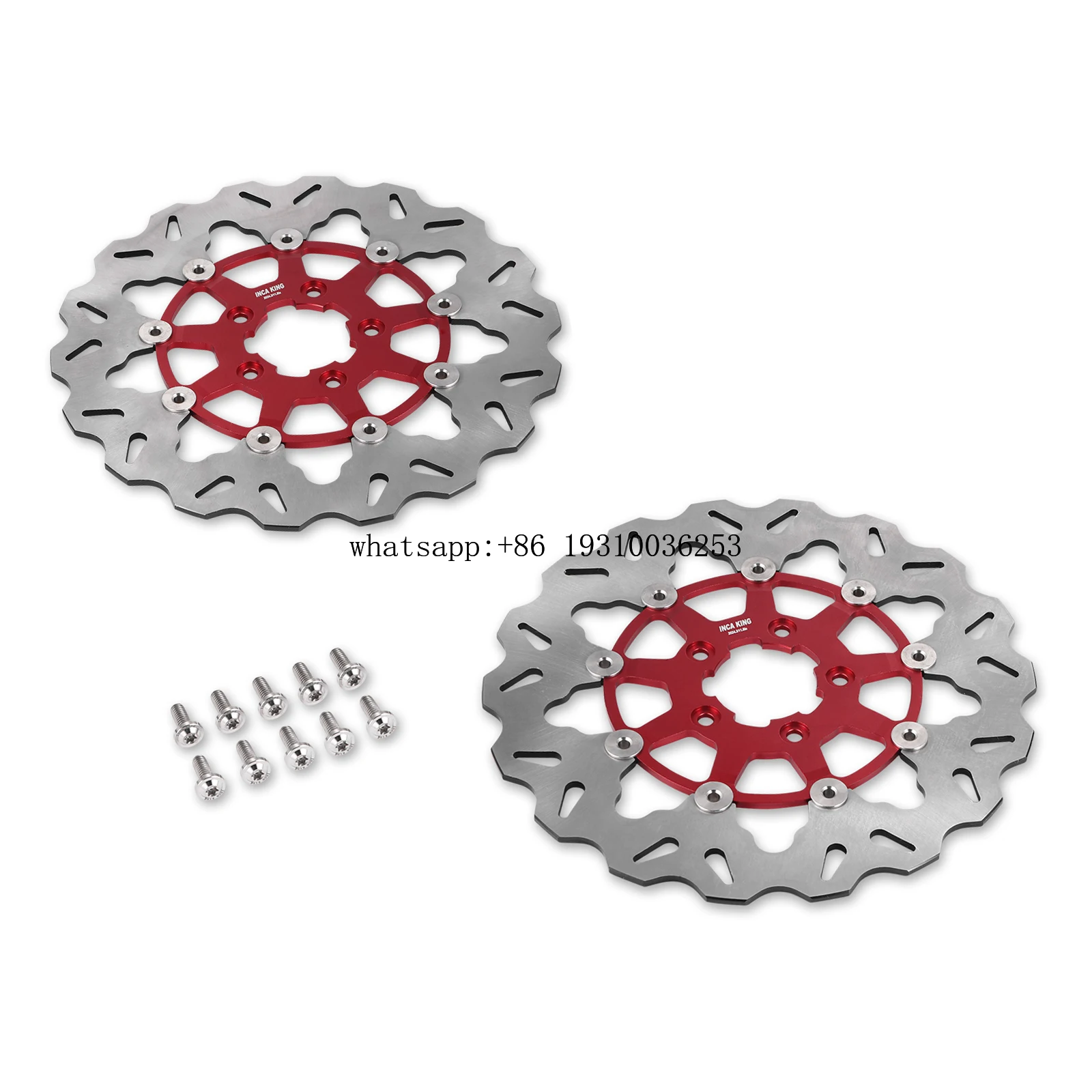 

11.8" Front Brake Disc Rotor Black Gold Red For Harley Touring Street Glide Road King Softail Boy 114 2018-2024 CAD-CAM
