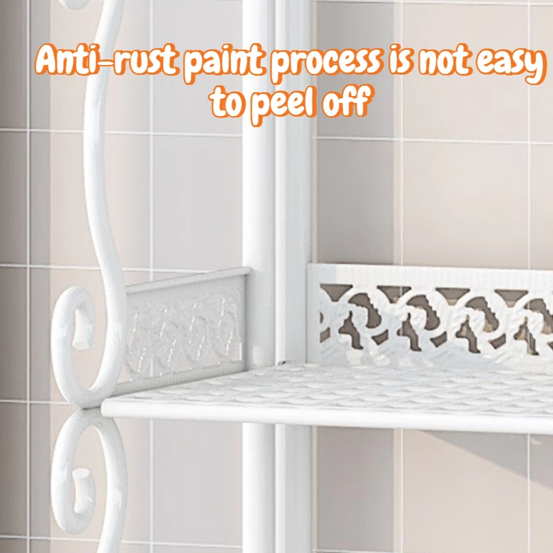 Multilayer Shelves Floor To Ceiling Floating Shelves Foldable Storage Holders Durable Strong Load Bearing Dryer Cradle Household
