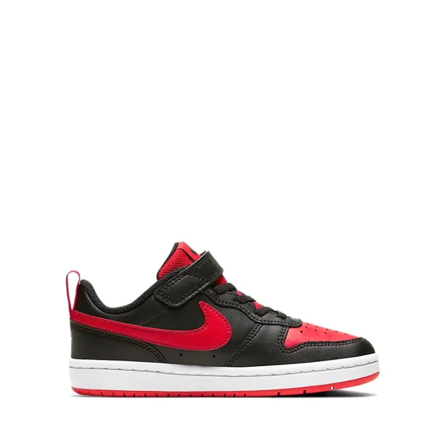 Nike Court Borough Series Low 2 Sneakers Black and Red Children's Style