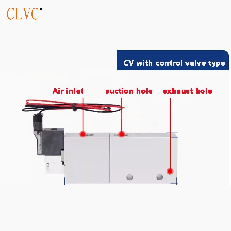 Pneumatic vacuum injector pressure vacuum generator CV10/15/20/25HSCK Micro switch type CV-10/15HSC-K25L with control valve type