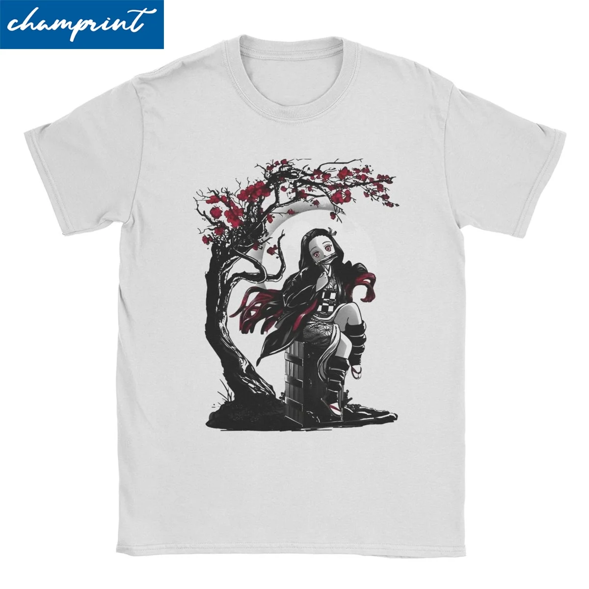 Kamado Demon Slayers Nezuko T Shirt Men Women Cotton Funny T-Shirt Crewneck Japanese Tee Shirt Short Sleeve Clothing Classic